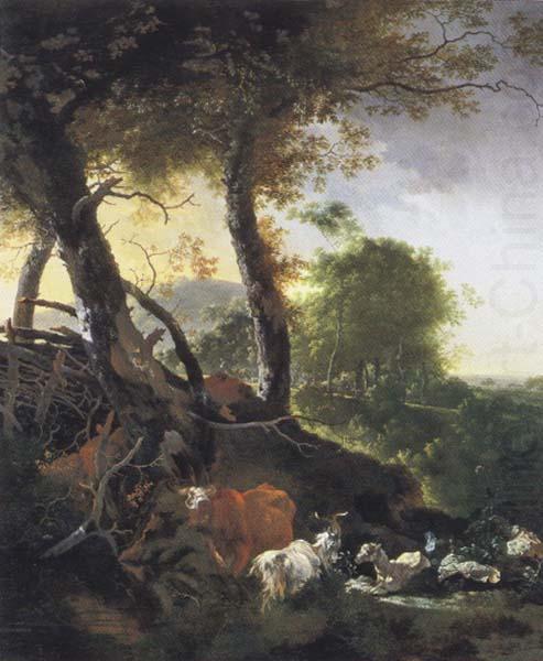 Landscape with Animals, Adam Pynacker